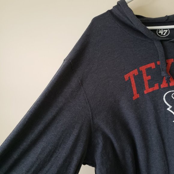 '47 Houston Texans Lightweight Hoodie Sweatshirt Men's Size XXXL 3XL Blue NWT - Picture 5 of 11